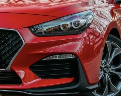 A car returned on the drive at the end of a hire